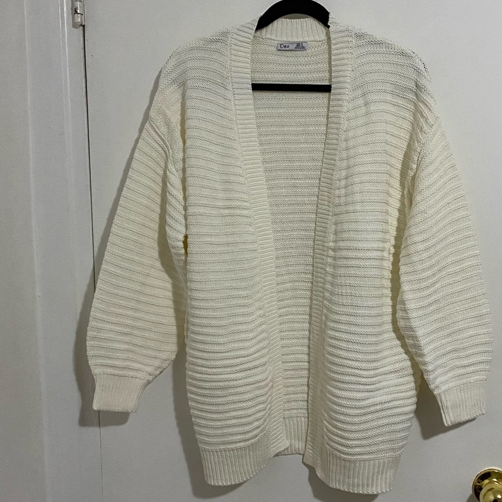 Dex Textured Open Front Knit Cardigan - Picture 4 of 9